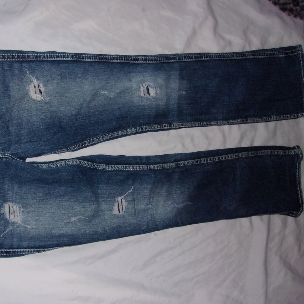 Silver jeans size 28 x 31 blue denim pants jeans womens stretch suki  17th - Picture 4 of 6